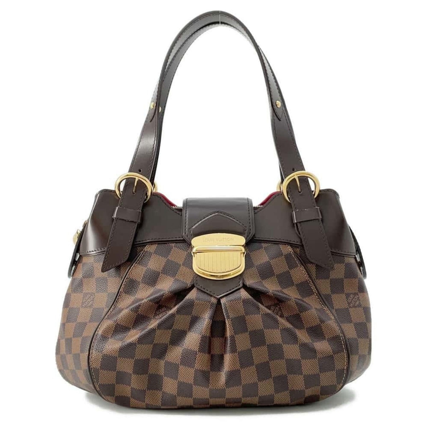 Louis Vuitton Damier Damier Canvas Ebene Red Color Handbag Shoulder Bag ()
