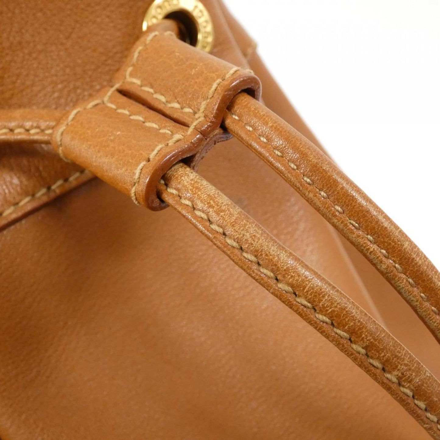 Gucci Brown Leather Pouch Shoulder Bag