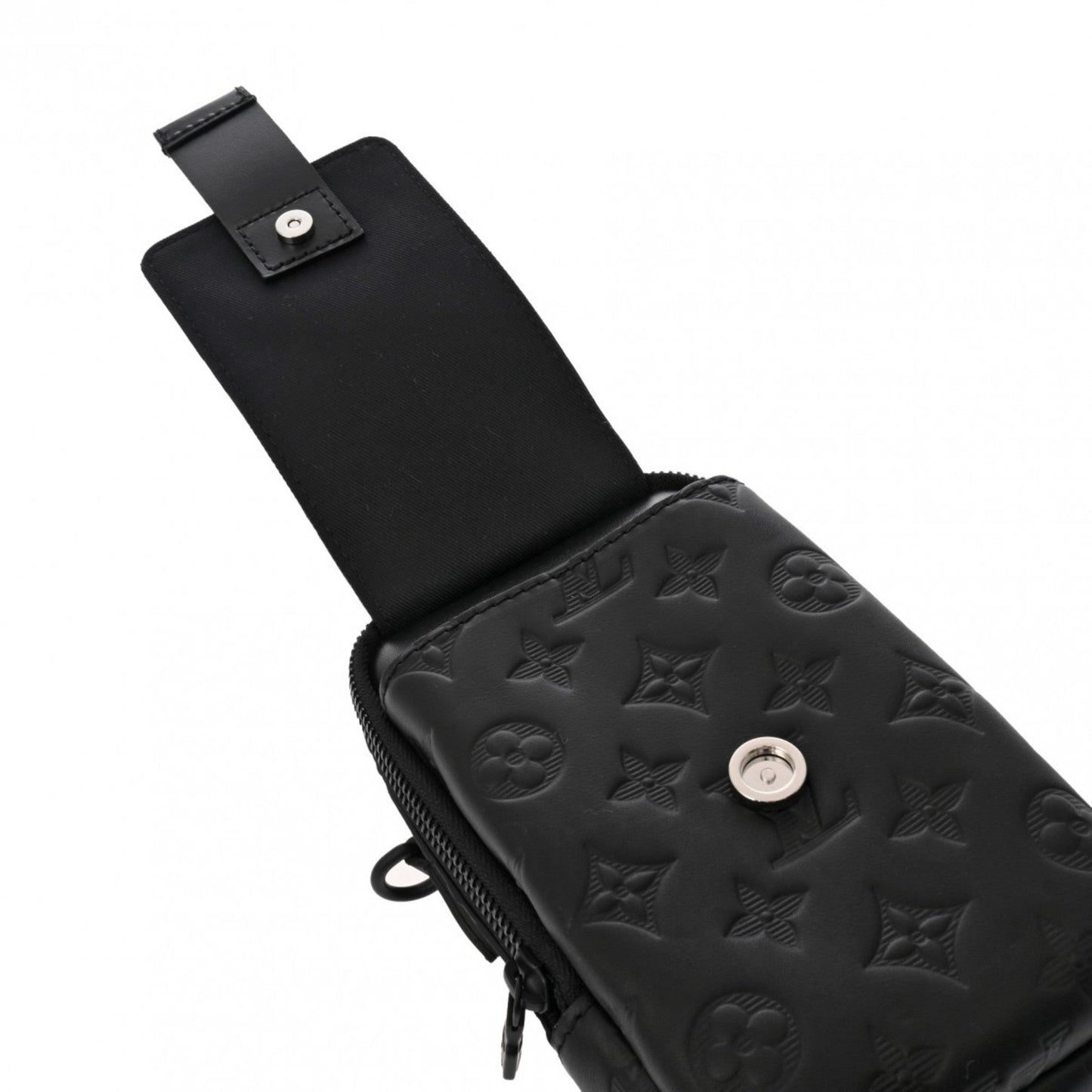 Louis Vuitton Noir Leather Shoulder Bag