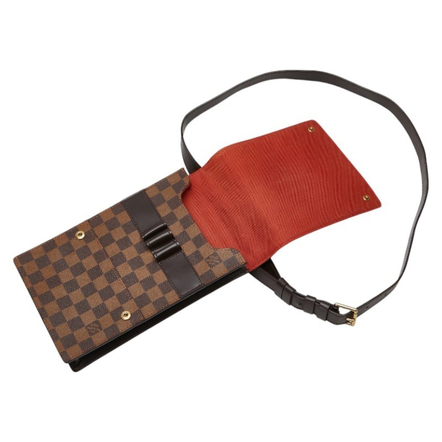 Louis Vuitton Brown Pvc Leather Shoulder Bag