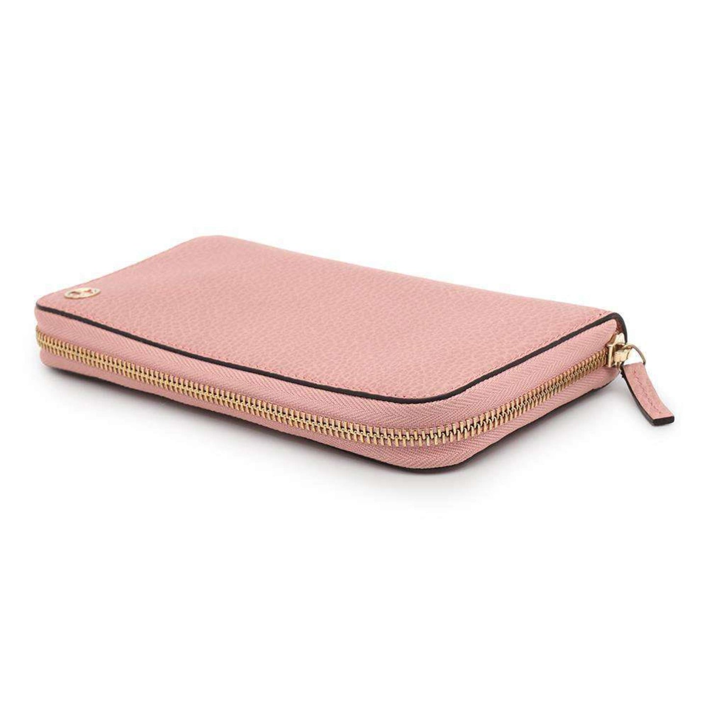 Gucci Pink Leather Long Wallet (Bi-Fold)