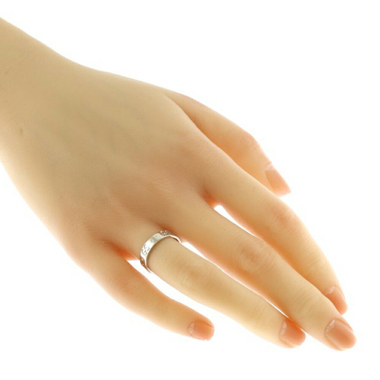 Gucci Silver White Gold (18K) Band Ring