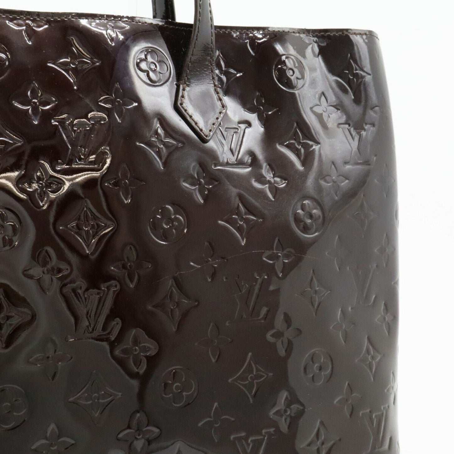 Louis Vuitton Amarante Leather Shoulder Bag Tote Bag