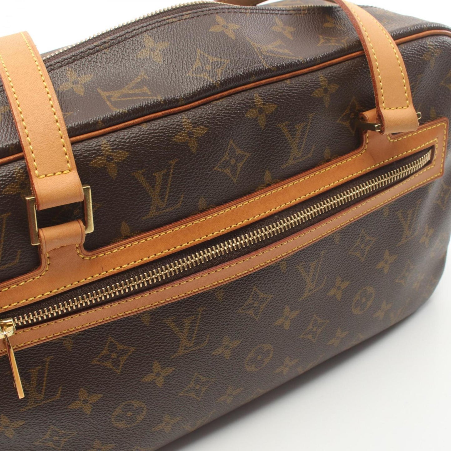 Louis Vuitton Brown Monogram Leather Shoulder Bag