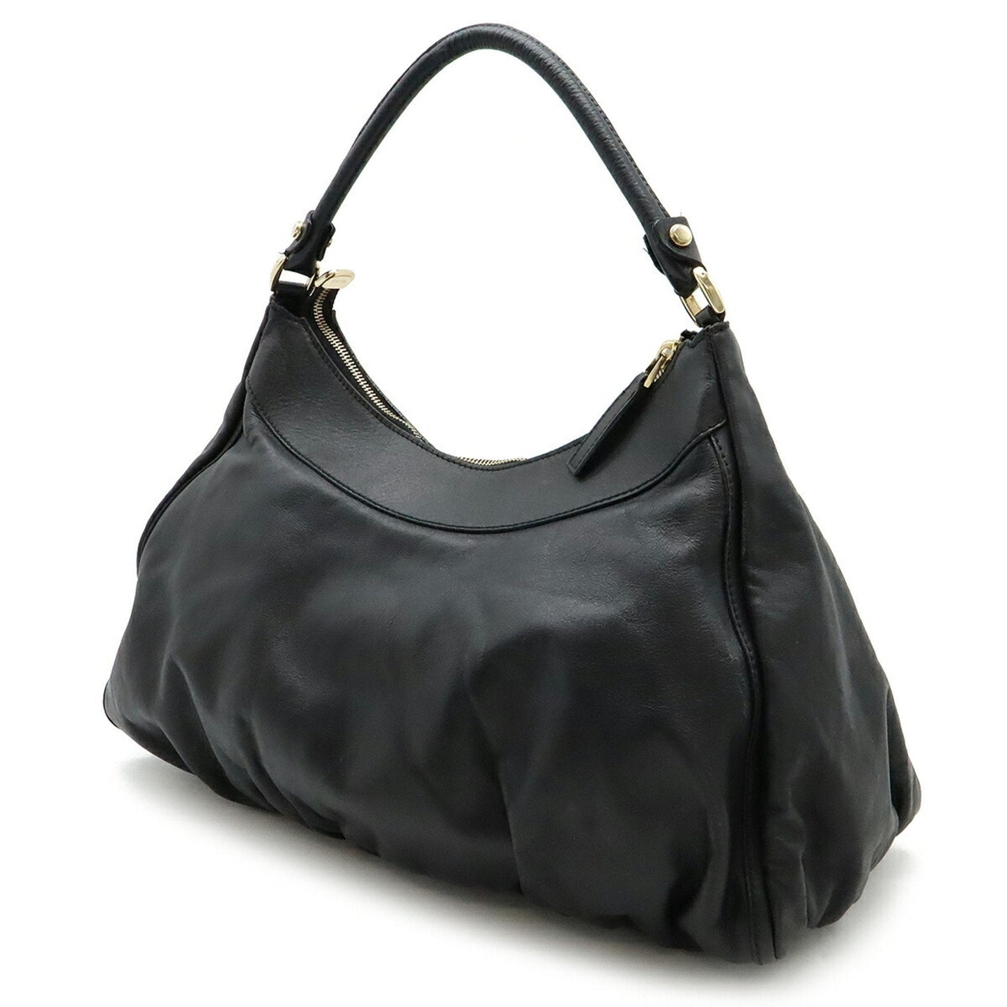 Gucci Abbey Black Leather Shoulder Bag