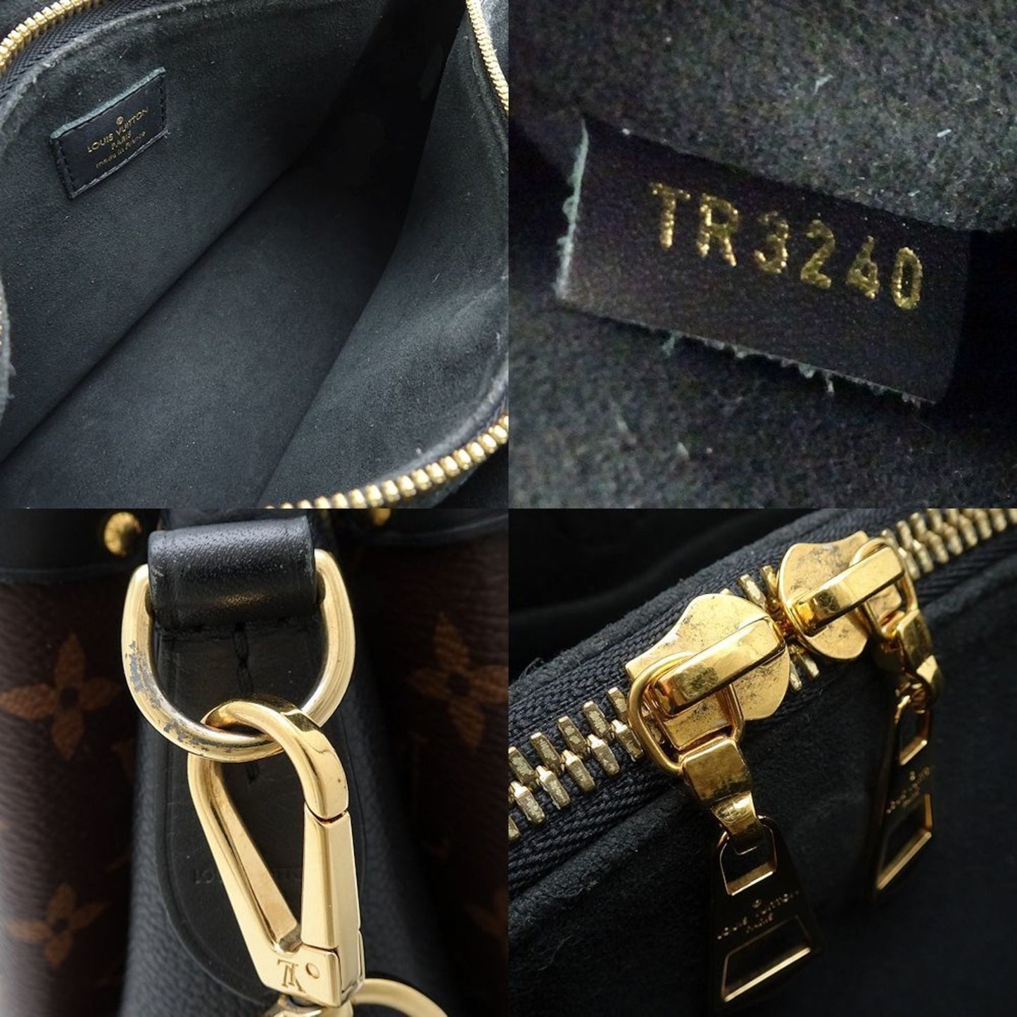 Louis Vuitton Brown Noir Canvas Handbag Shoulder Bag