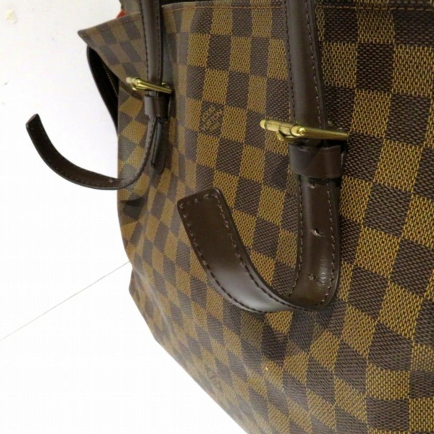 Louis Vuitton Brown Damier Canvas Shoulder Bag Tote Bag