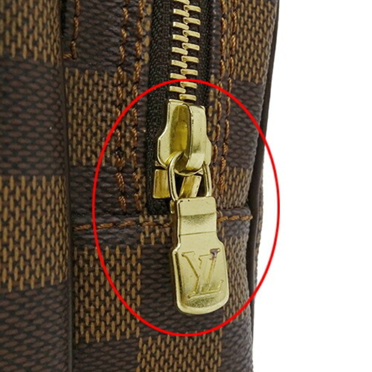 Louis Vuitton Damier Canvas Ebene Damier Canvas Shoulder Bag