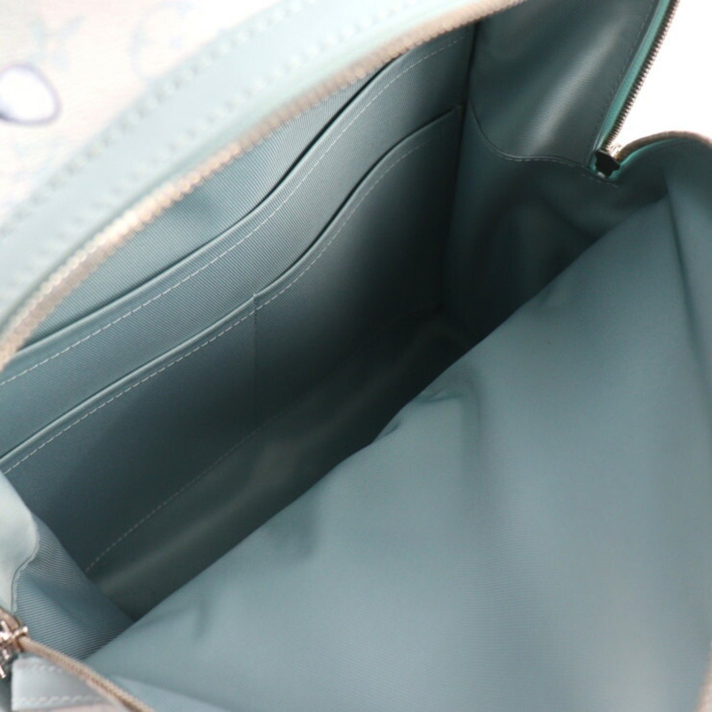 Louis Vuitton Light Blue Pvc Leather Backpack Handbag