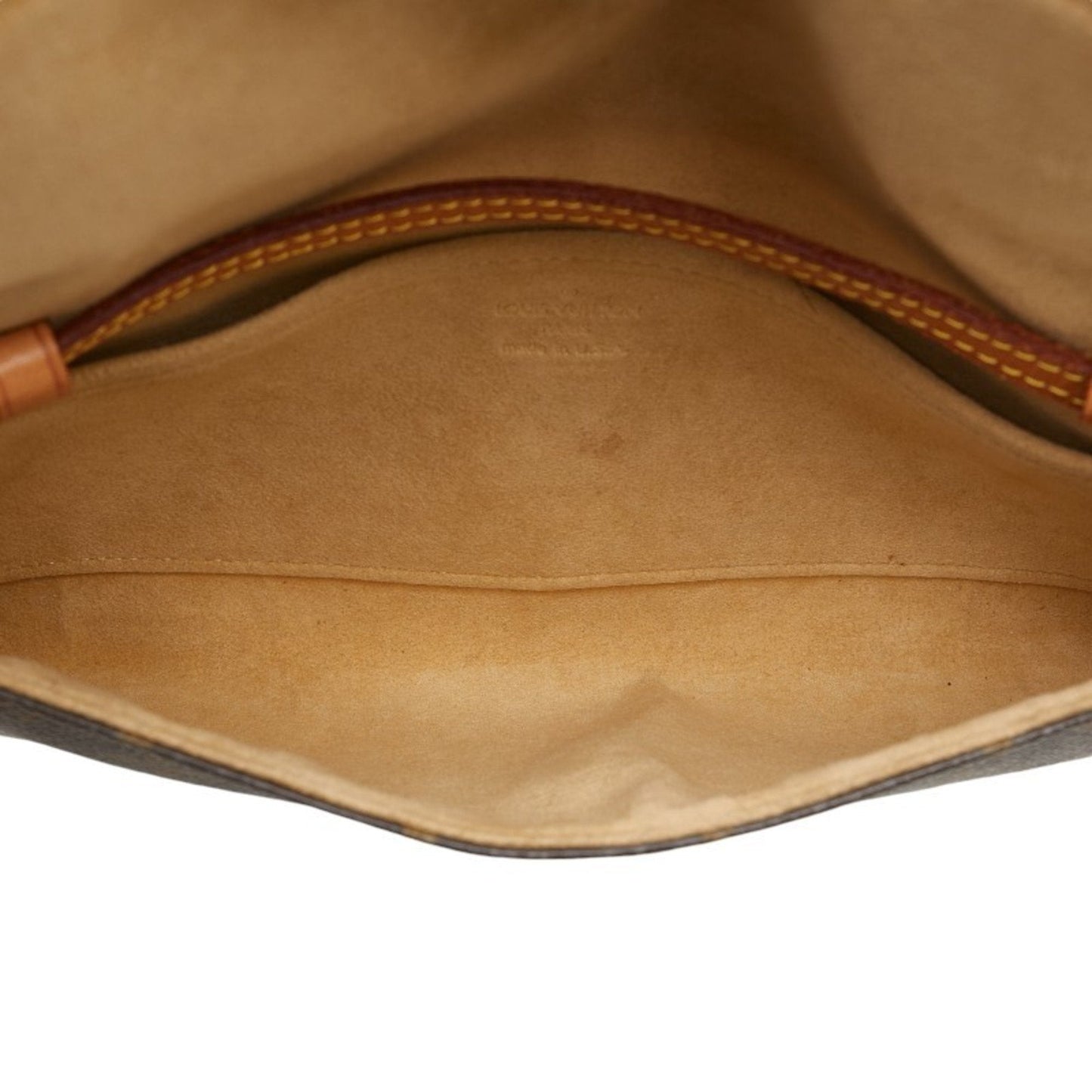 Louis Vuitton Brown Pvc Leather Pochette Shoulder Bag