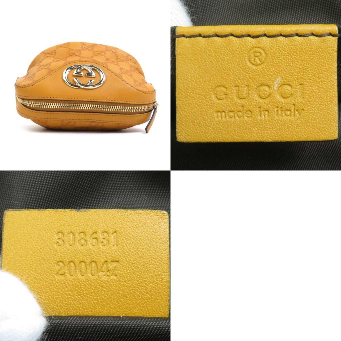 Gucci Light Brown Leather Pouch