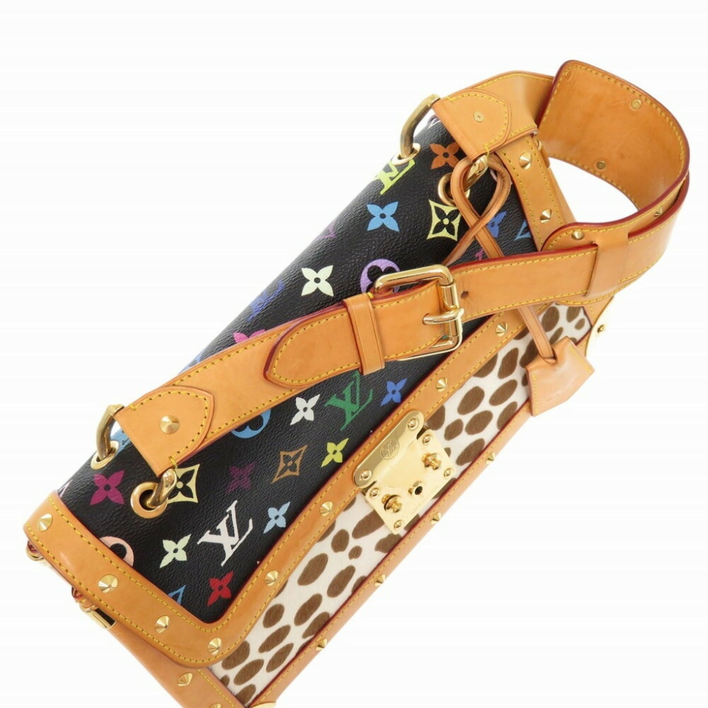 Louis Vuitton Black Multi-Color Noir Monogram Multicolore Leather Shoulder Bag