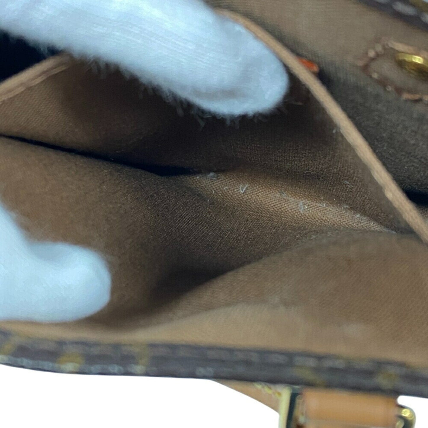 Louis Vuitton Monogram Brown Leather Shoulder Bag