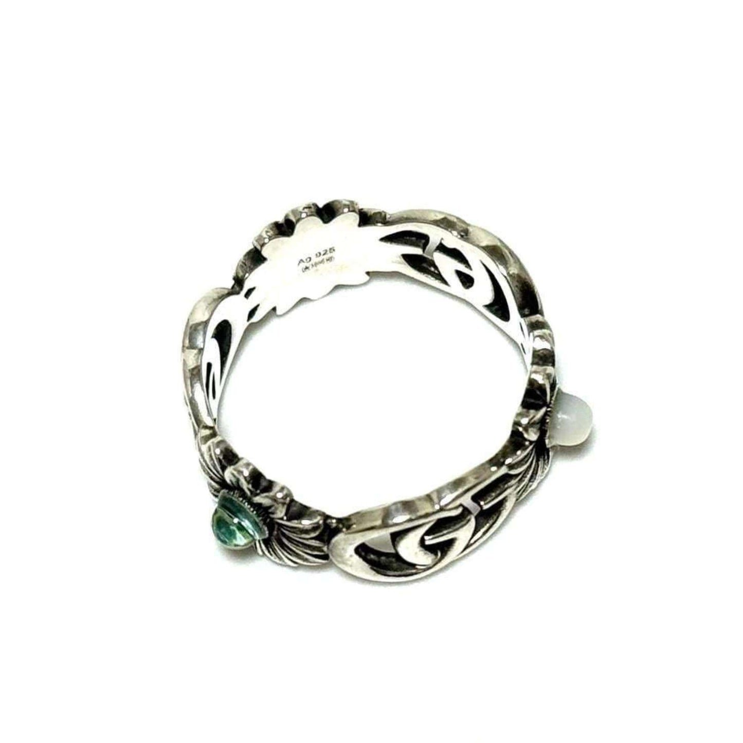 Gucci Silver Resin Silver 925 Band Ring
