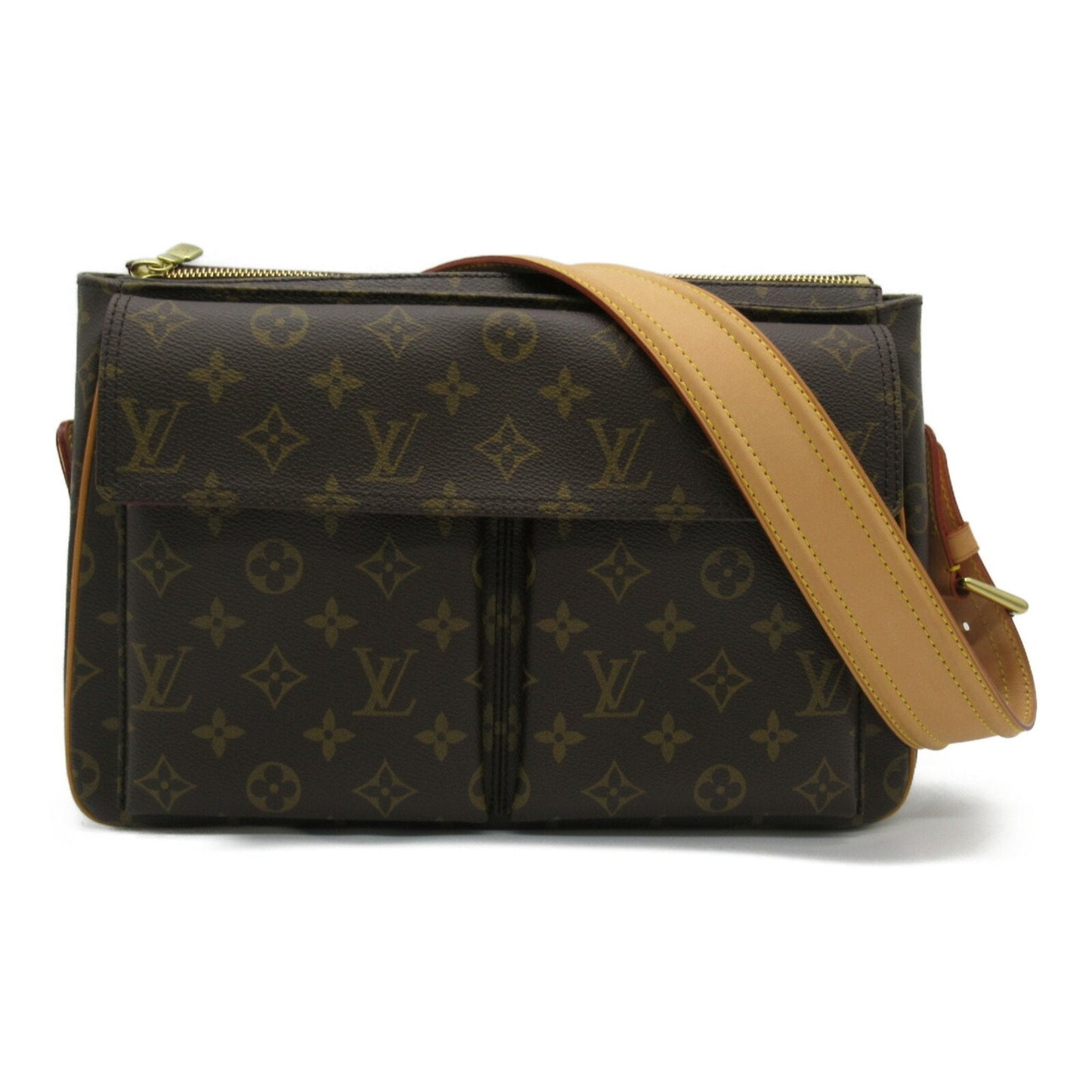 Louis Vuitton Brown Monogram Shoulder Bag ()