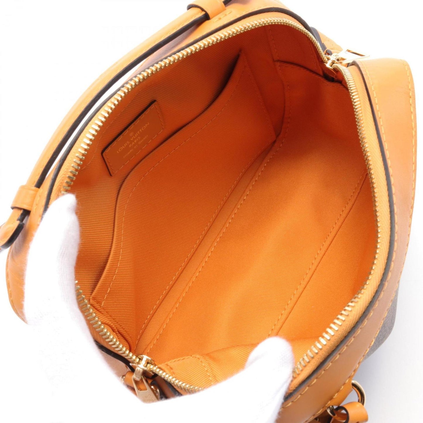 Louis Vuitton Brown Yellow Pvc Shoulder Bag