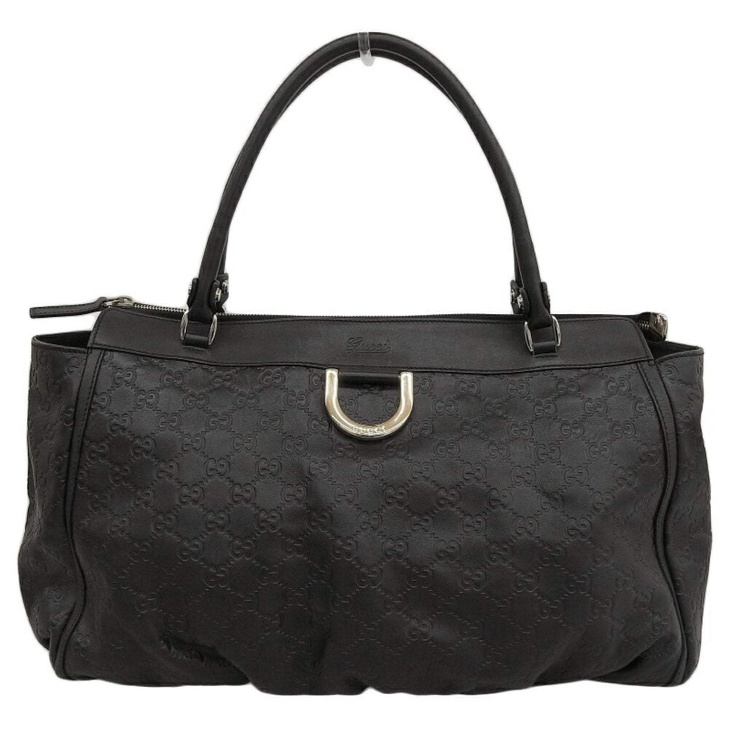 Gucci Black Leather Boston Bag Handbag ()