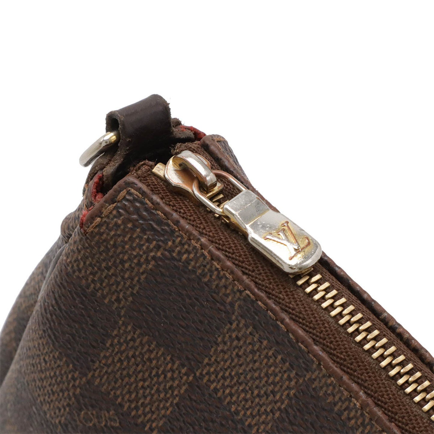 Louis Vuitton Brown Pvc Clutch Bag Pouch Shoulder Bag