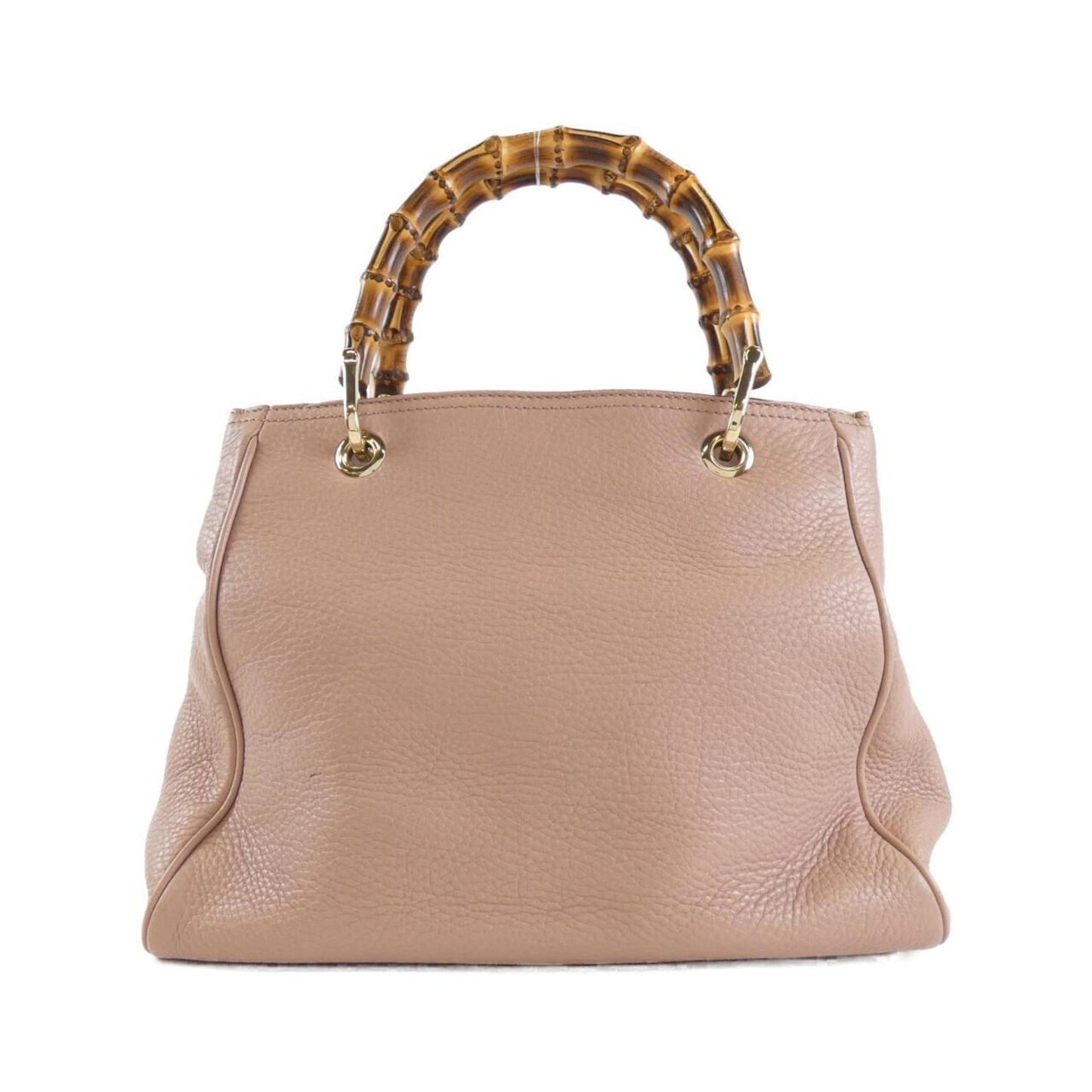 Gucci Bamboo Light Pink Leather Handbag