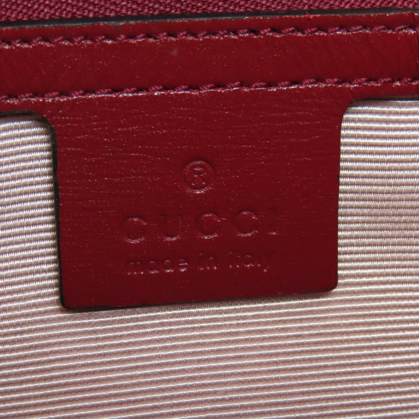 Gucci Red Color Leather Shoulder Bag