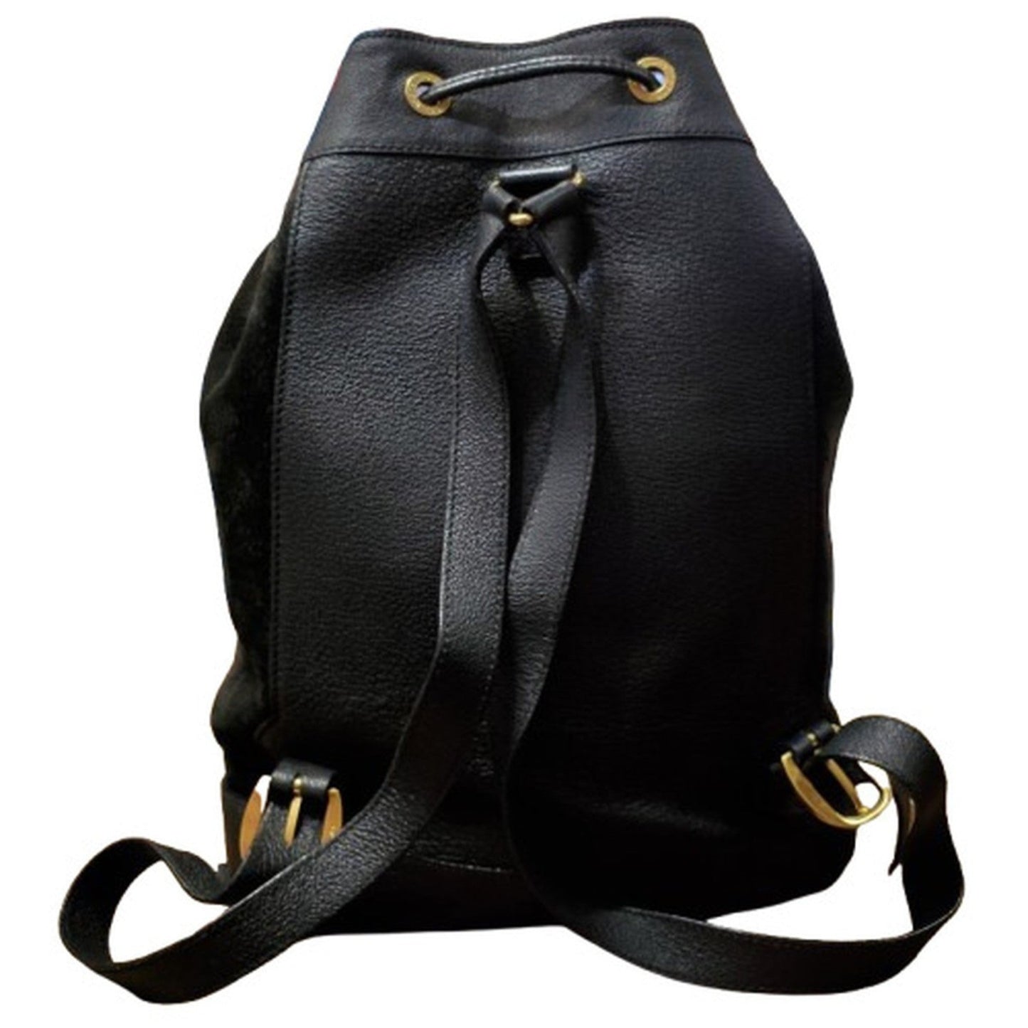 Gucci Black Suede Leather Backpack