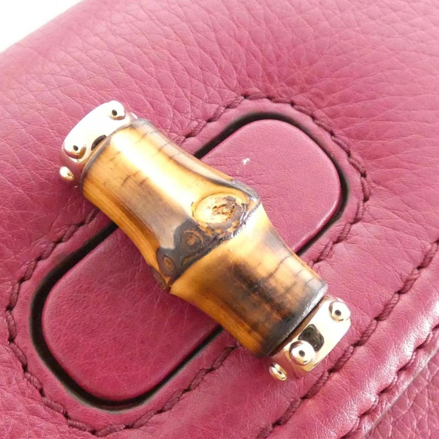 Gucci Bordeaux Leather Handbag