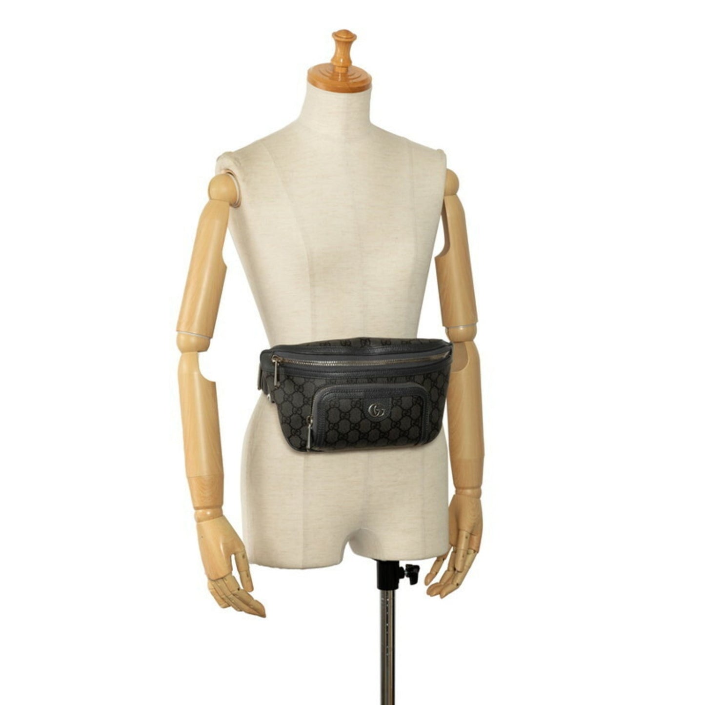 Gucci Gg Marmont Gray Gg Supreme Fanny Pack