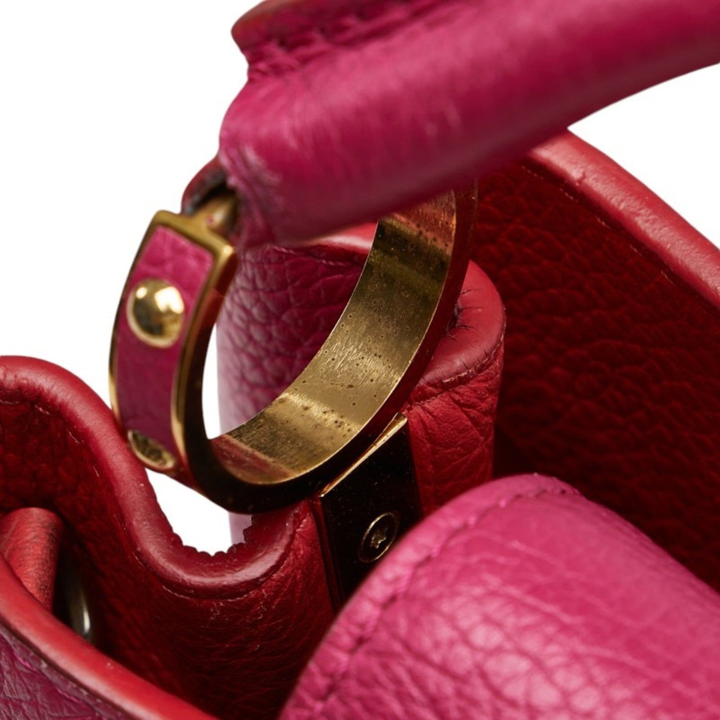 Louis Vuitton Pink Leather Handbag Shoulder Bag