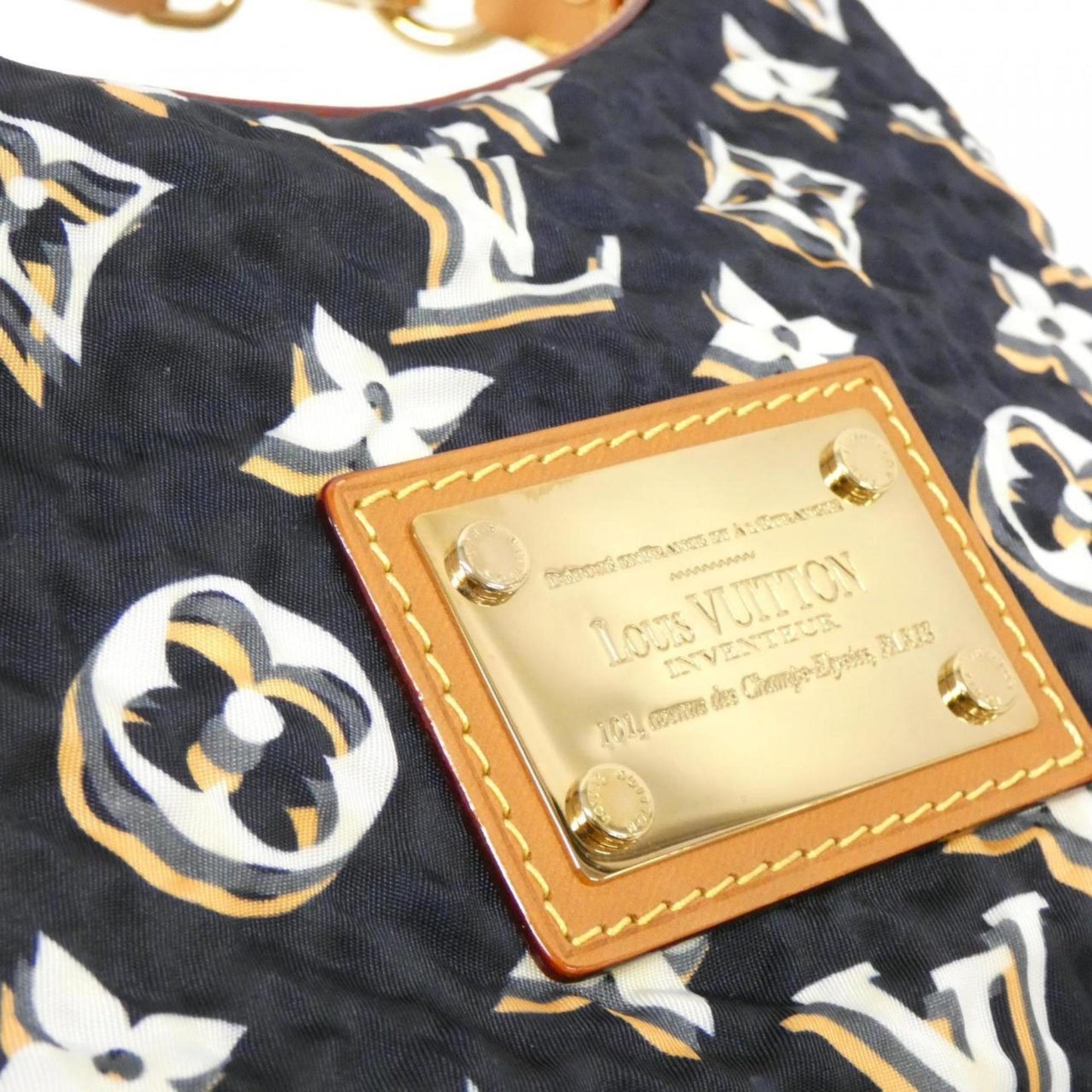 Louis Vuitton Black Blue Marine Nylon Shoulder Bag