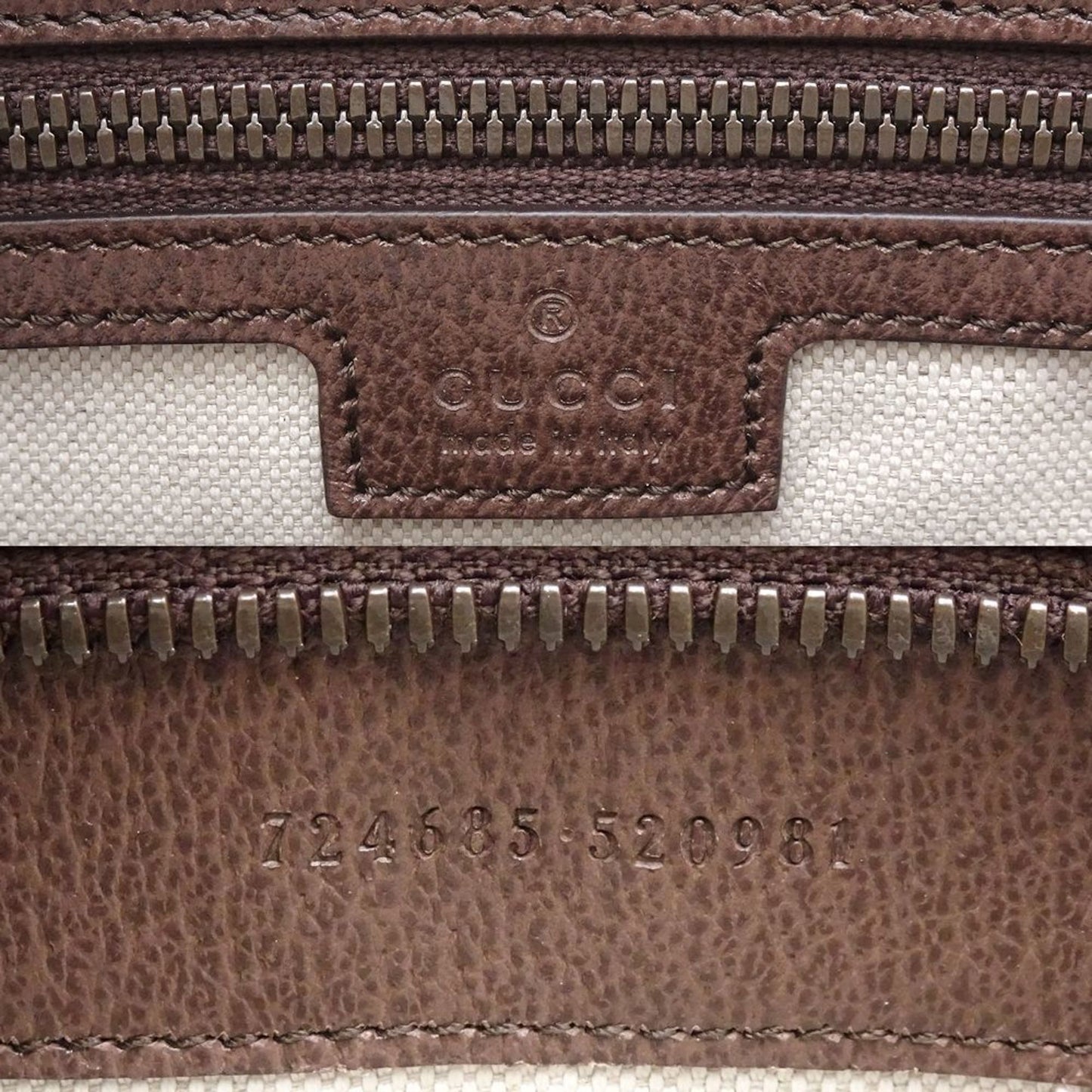 Gucci Beige Gg Supreme Leather Handbag