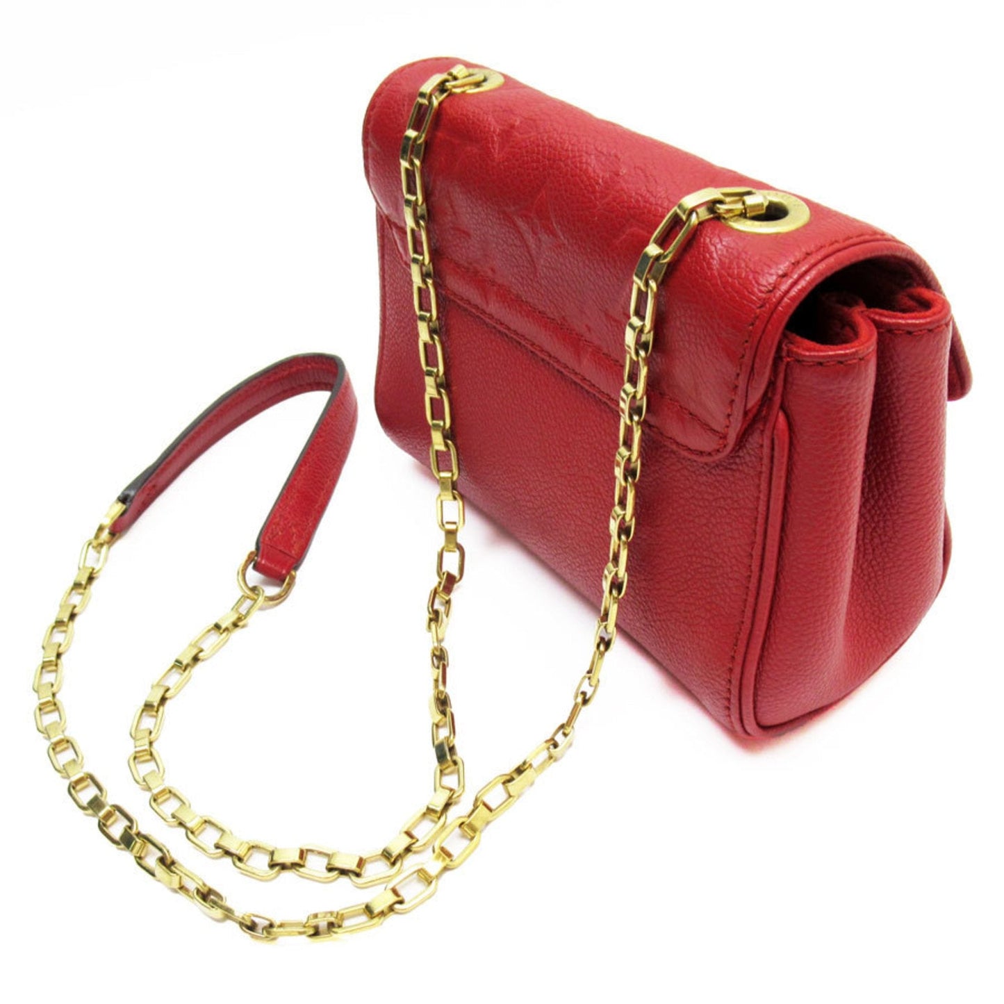 Louis Vuitton Dark Red Monogram Empreinte Shoulder Bag
