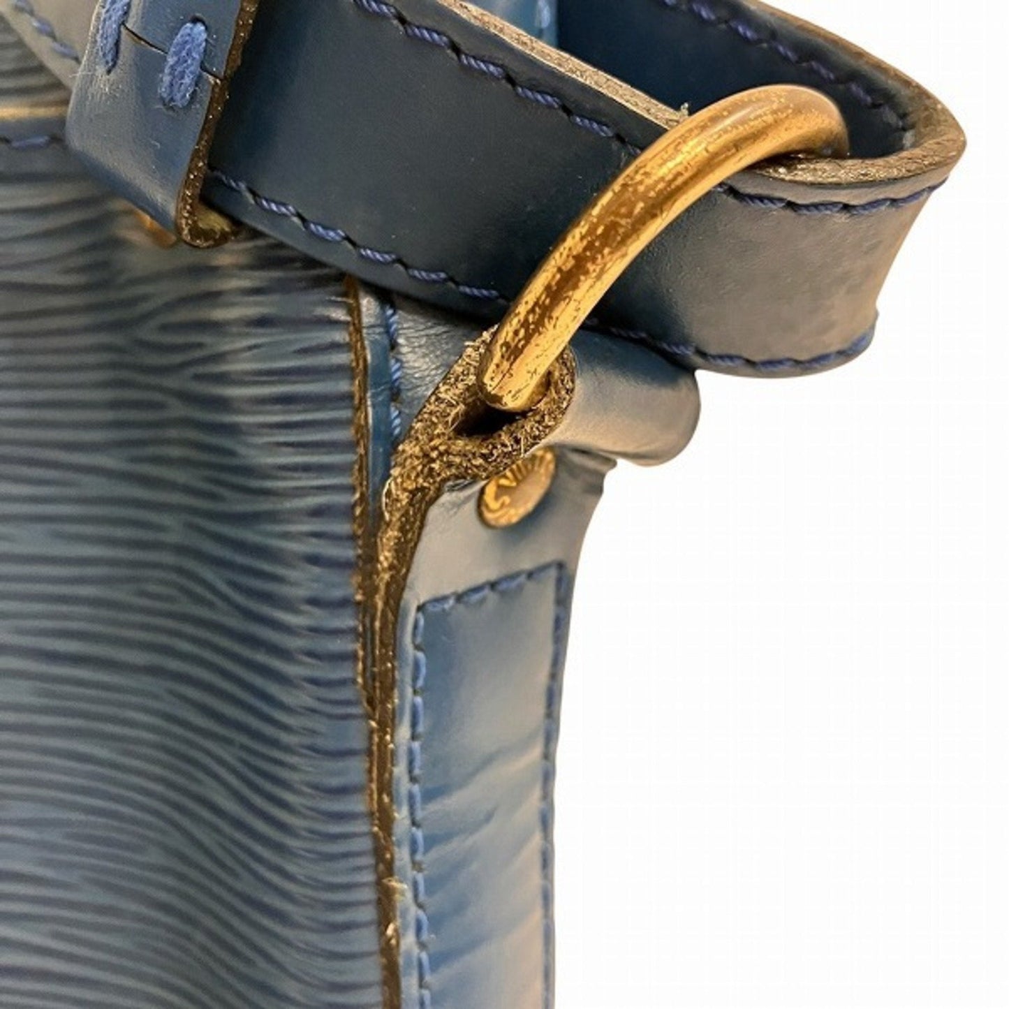 Louis Vuitton Blue Toledo Blue Leather Shoulder Bag