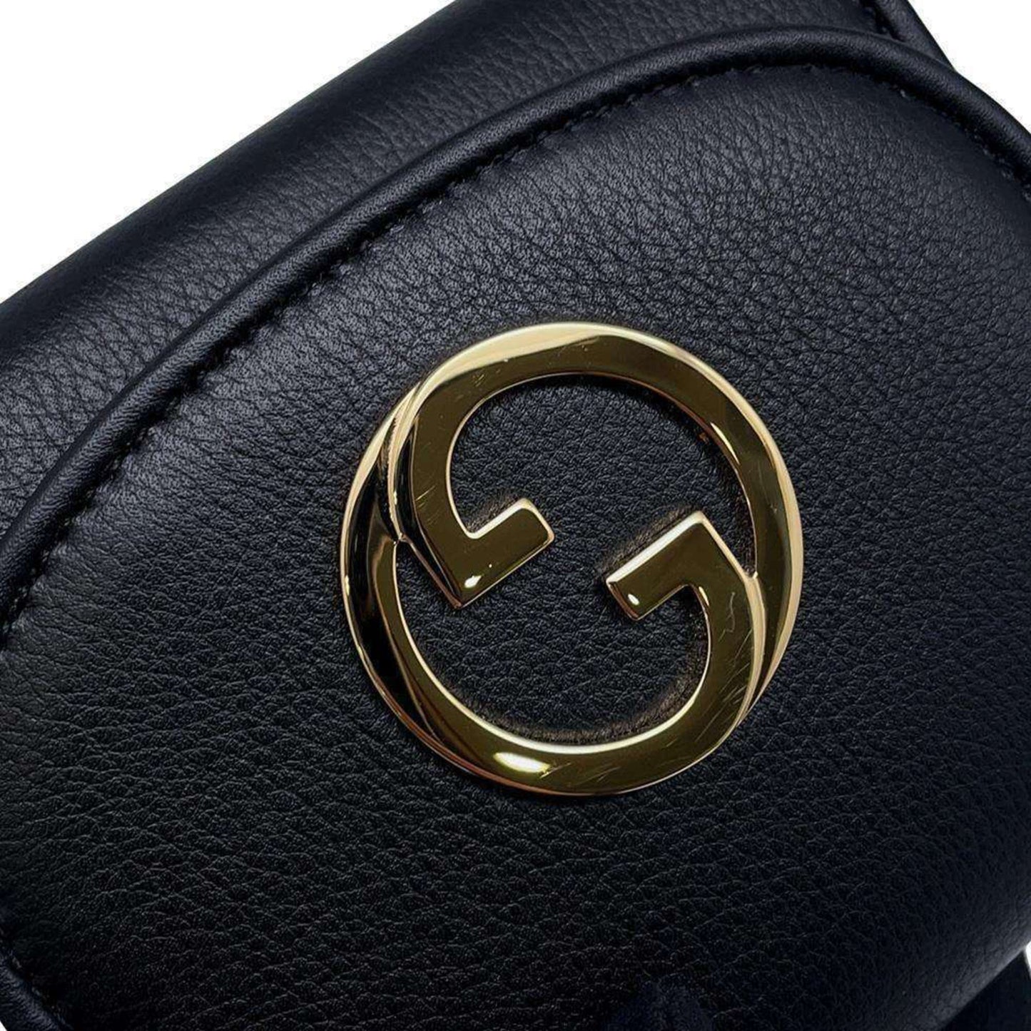 Gucci Black Leather Chain/Shoulder Wallet