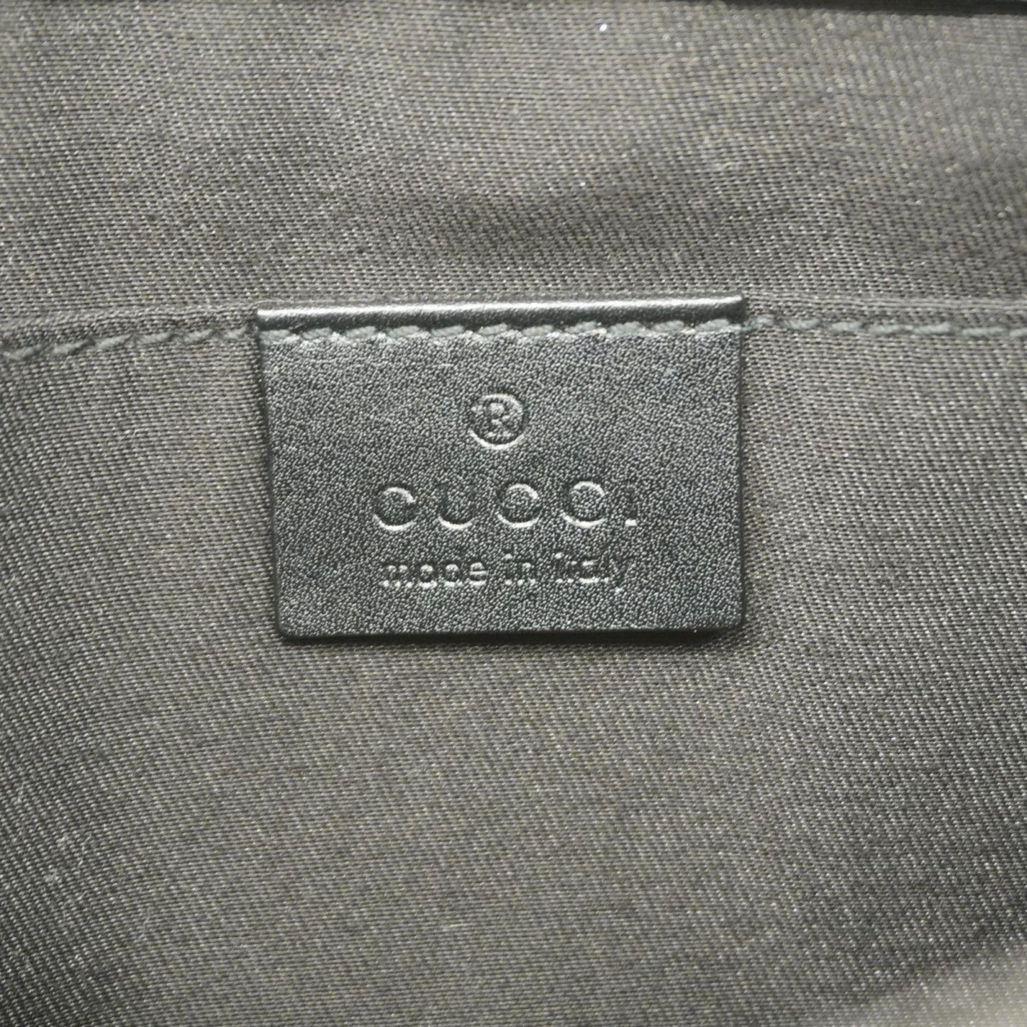 Gucci Black Leather Clutch Bag