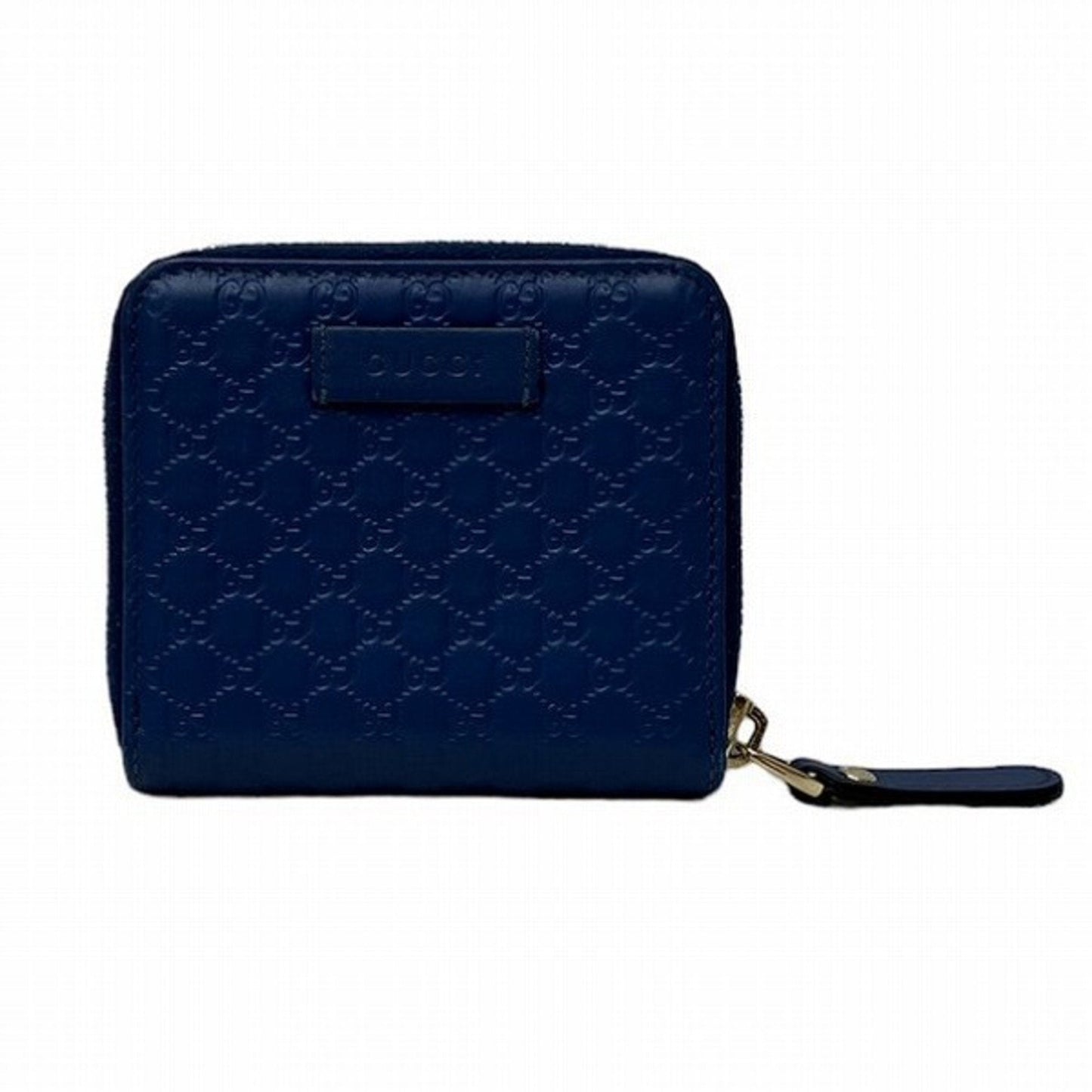 Gucci Blue Leather Coin Purse/Coin Case ()
