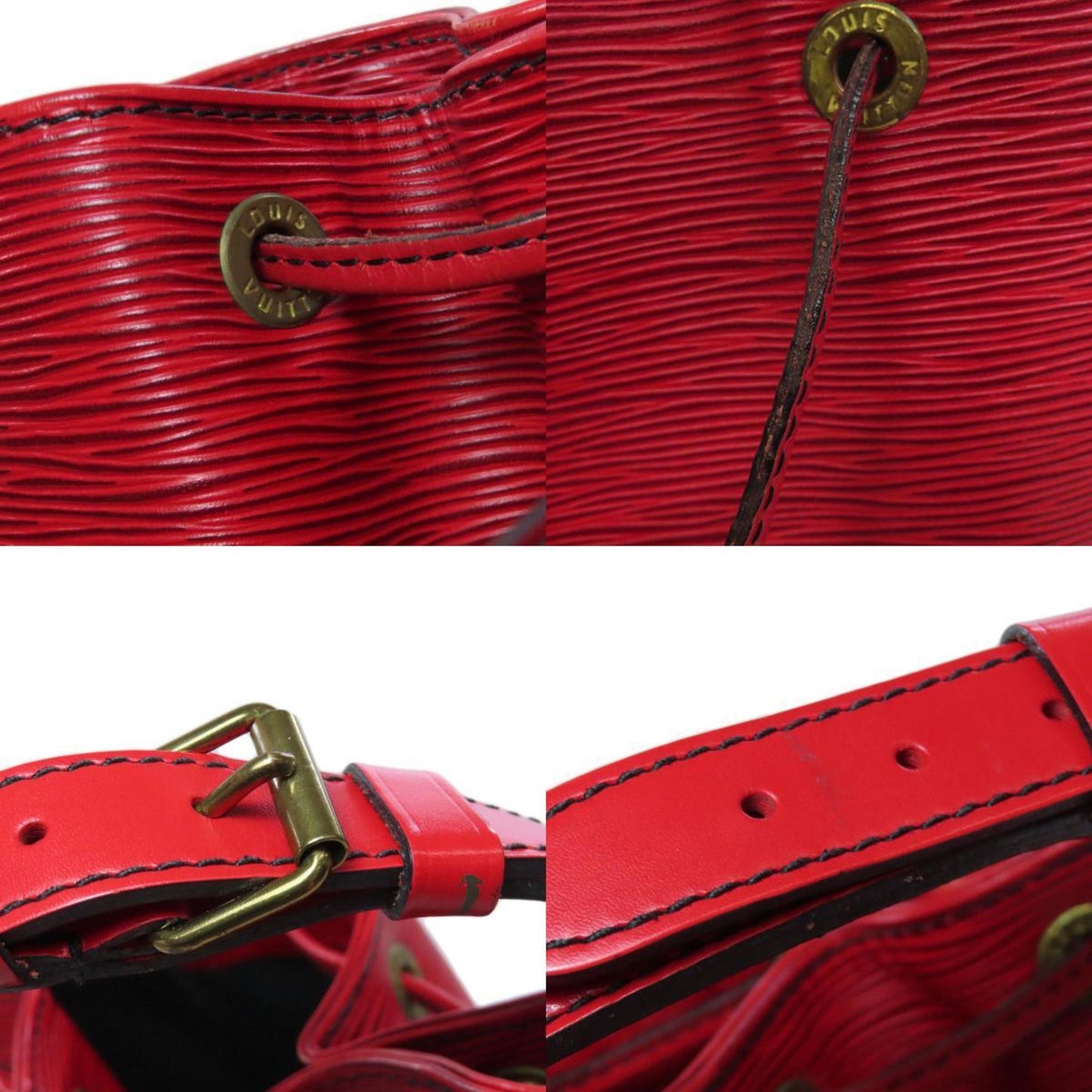 Louis Vuitton Castilian Red Epi Leather Shoulder Bag