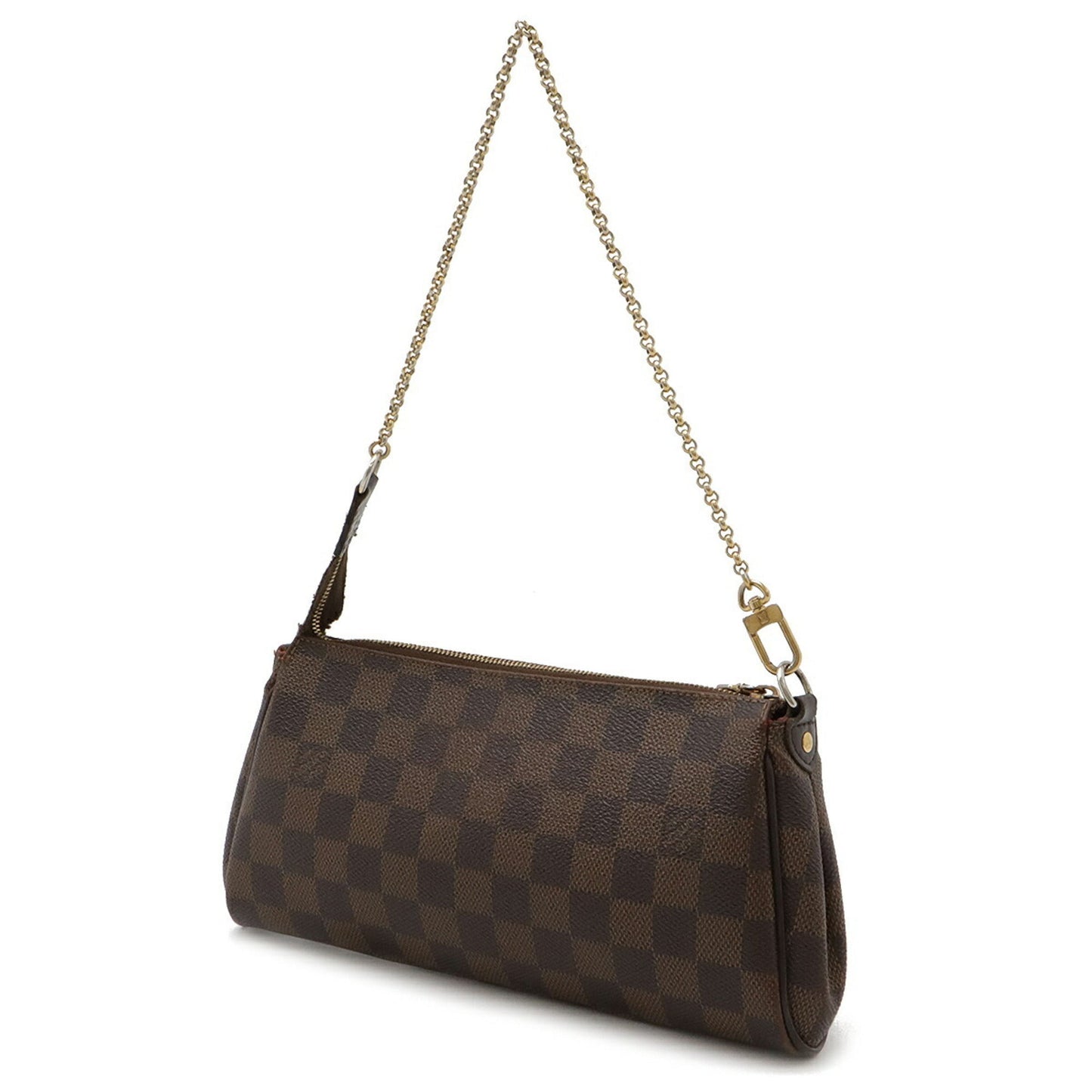 Louis Vuitton Brown Pvc Clutch Bag Pouch Shoulder Bag