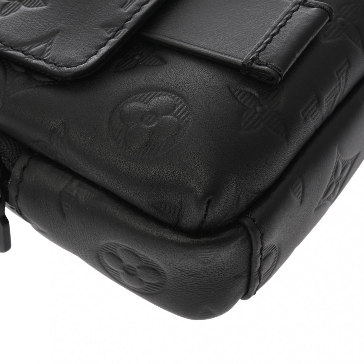 Louis Vuitton Noir Leather Shoulder Bag