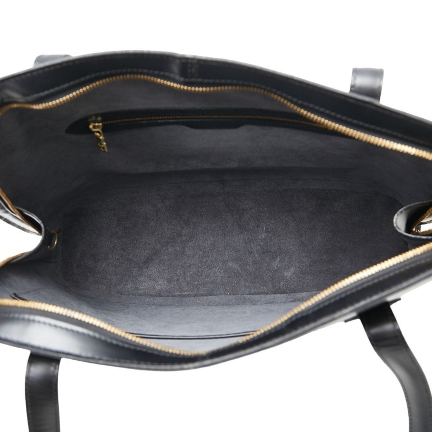 Louis Vuitton Black Noir Leather Shoulder Bag Tote Bag