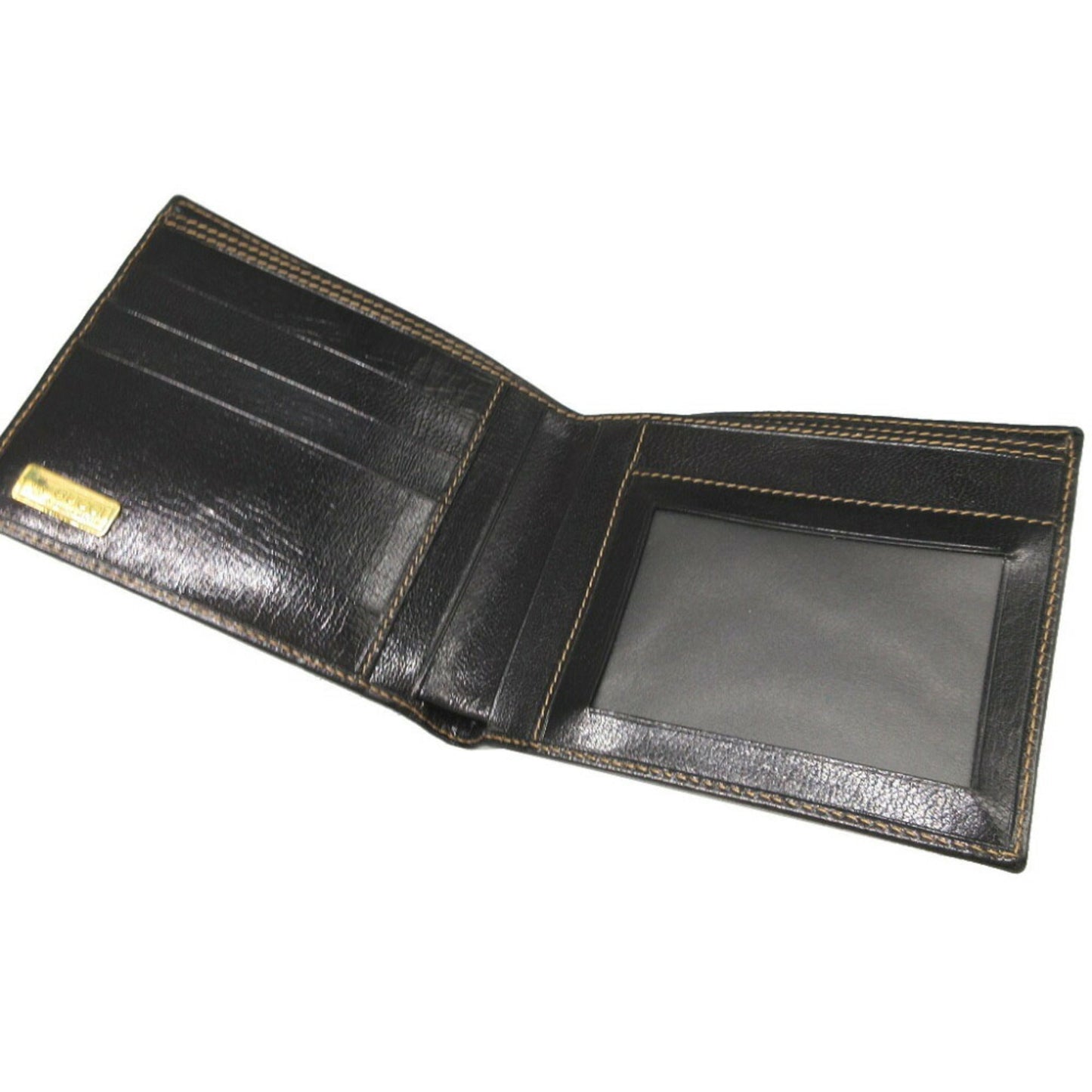 Gucci Black Leather Bill Wallet (Bi-Fold)