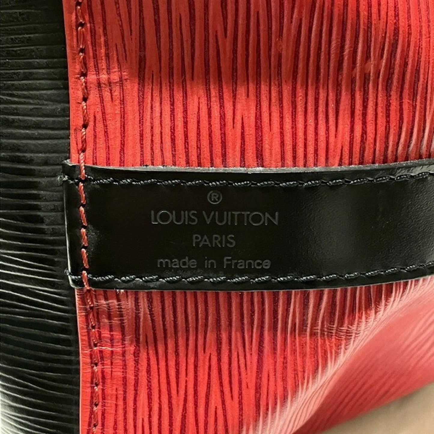 Louis Vuitton Castilian Red Noir Epi Leather Shoulder Bag