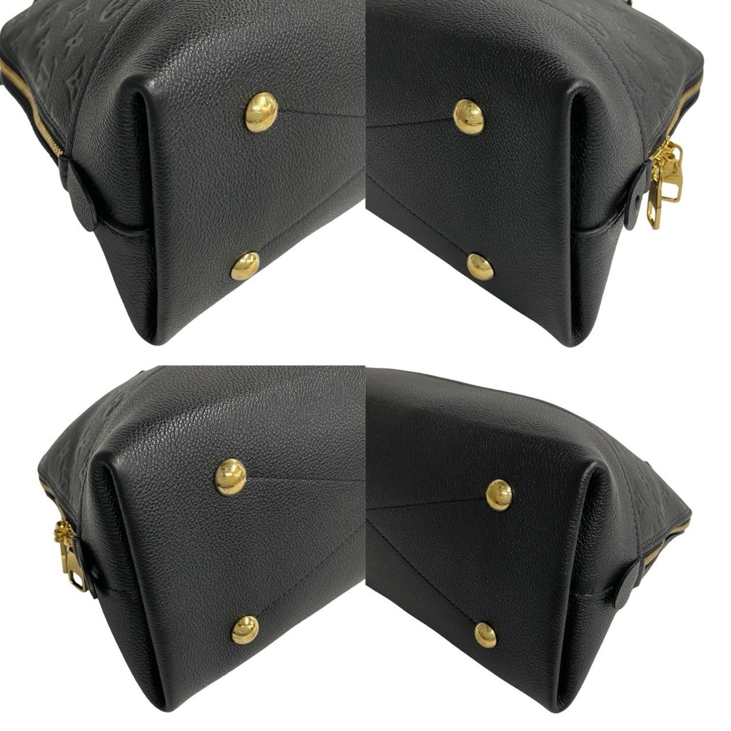 Louis Vuitton Black Leather Handbag Shoulder Bag