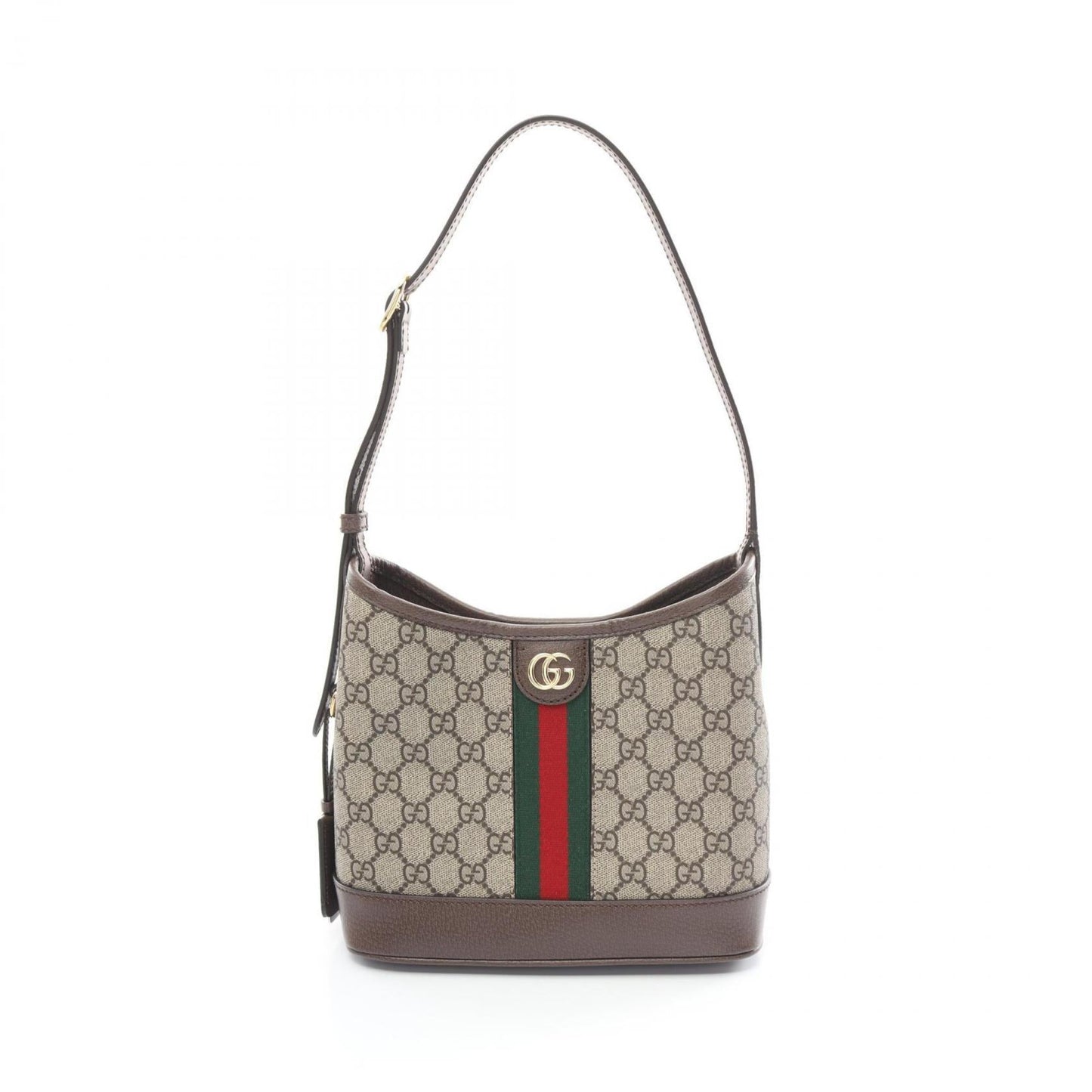 Gucci Beige Brown Multi-Color Gg Supreme Leather Shoulder Bag