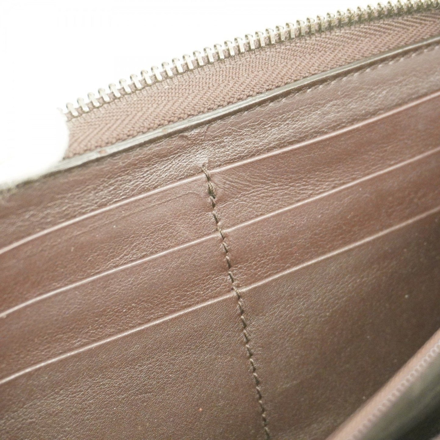 Gucci Brown Leather Long Wallet (Bi-Fold)