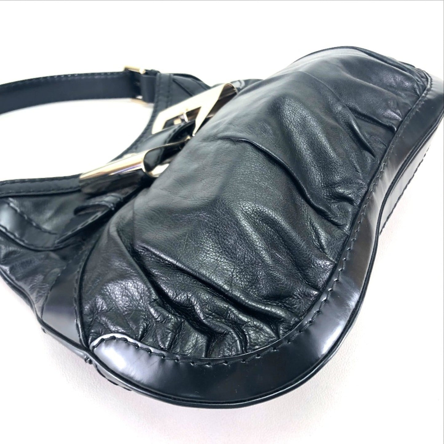 Gucci Black Leather Shoulder Bag