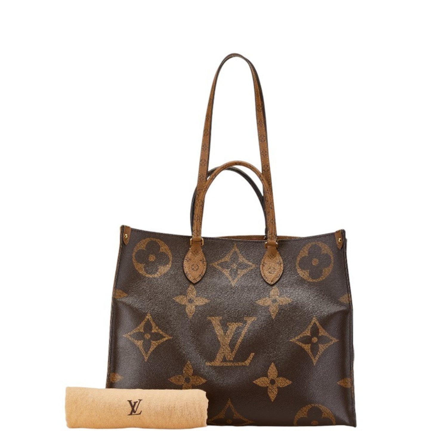 Louis Vuitton Monogram Reverse Brown Pvc Leather Handbag Shoulder Bag