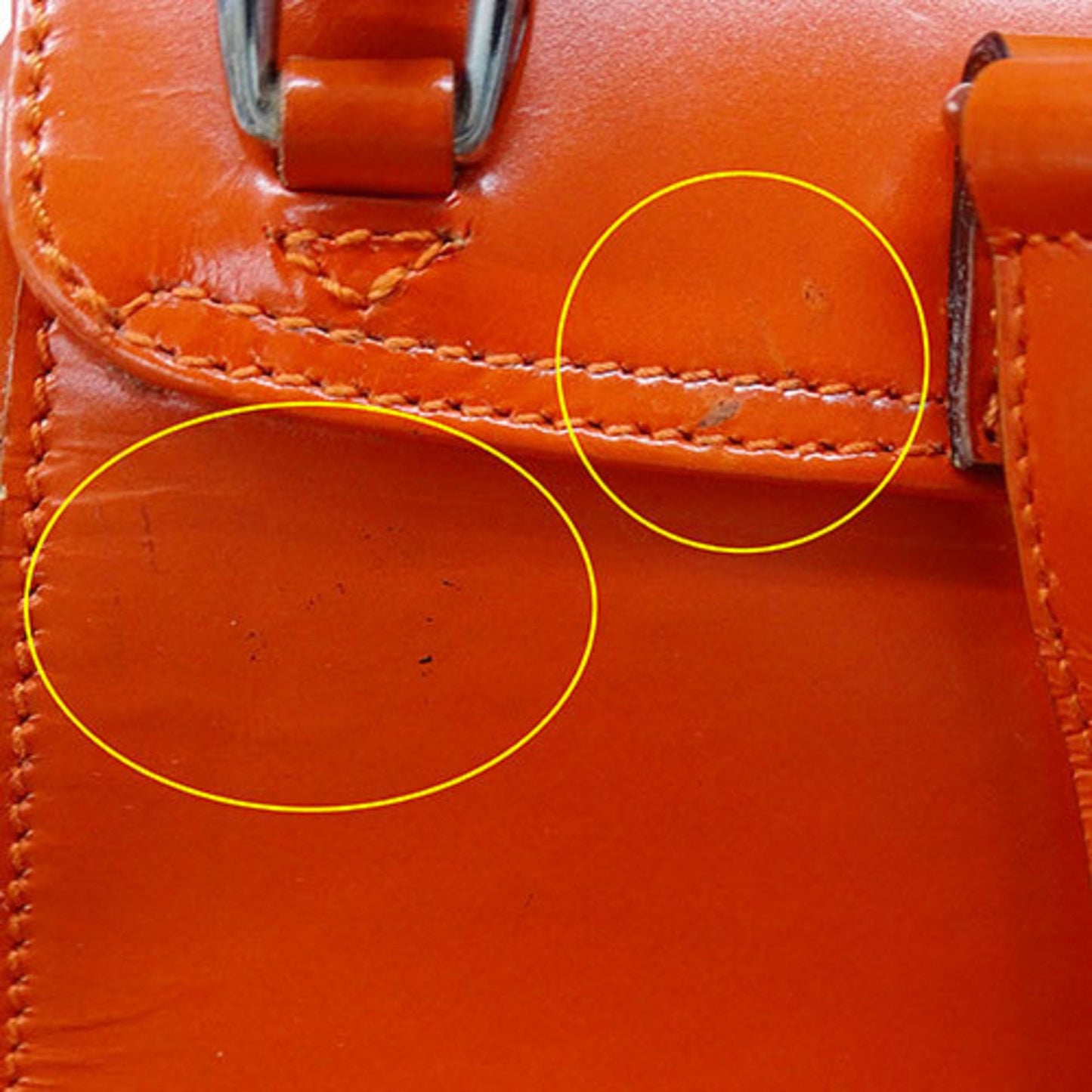 Gucci Orange Leather Backpack