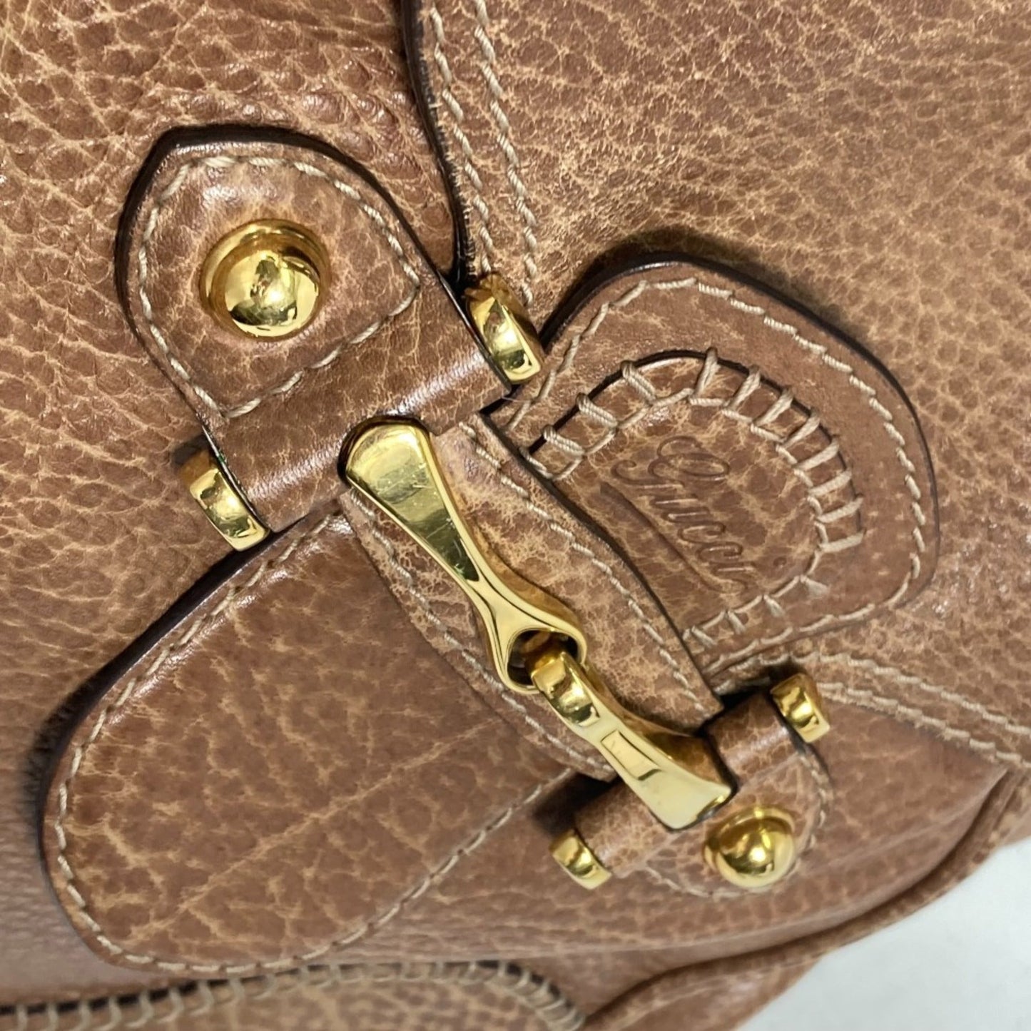 Gucci Brown Leather Shoulder Bag