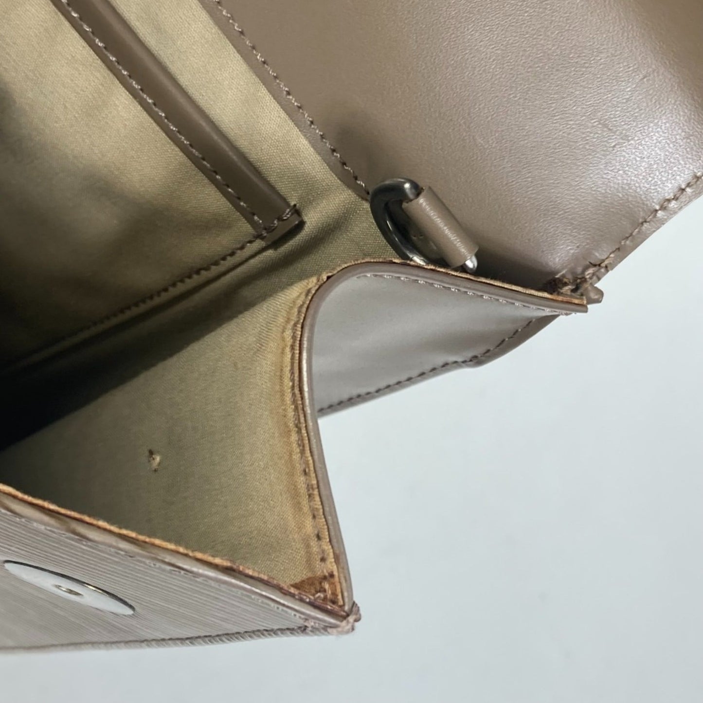 Louis Vuitton Brown Leather Shoulder Bag