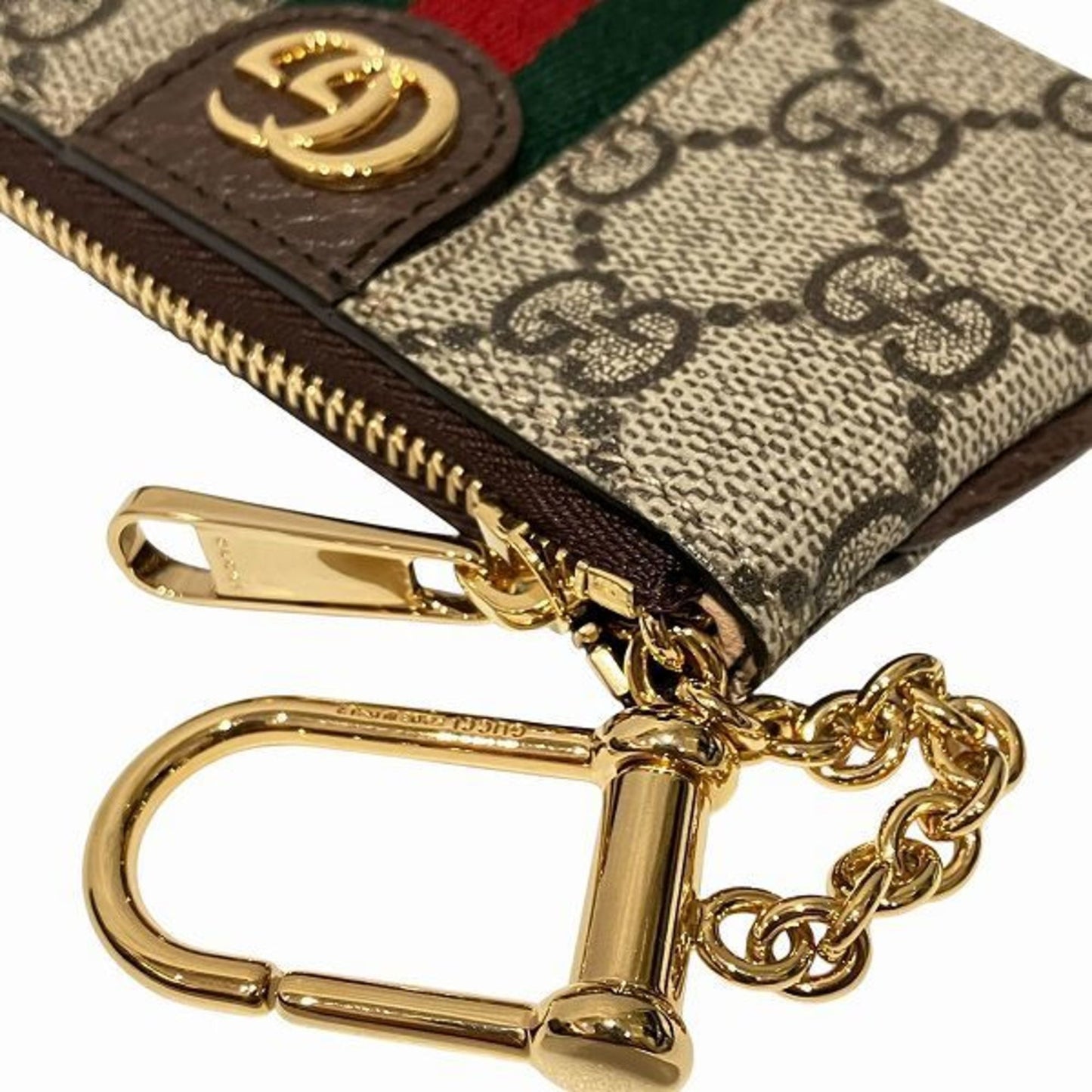 Gucci Brown Gg Supreme Leather Coin Purse/Coin Case